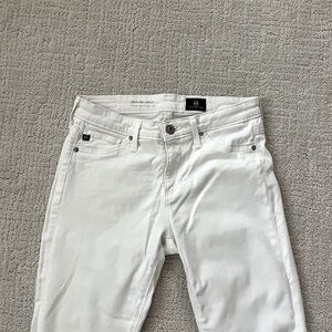 AG Mid-rise Super Skinny Jean — White